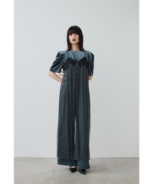 et.UNiVER｜エトユニベールのパンツドレス（ブルー・ネイビー/青色系