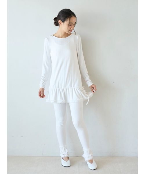 セール】針抜きフリルレギンス（その他ルームウェア）｜gelato pique