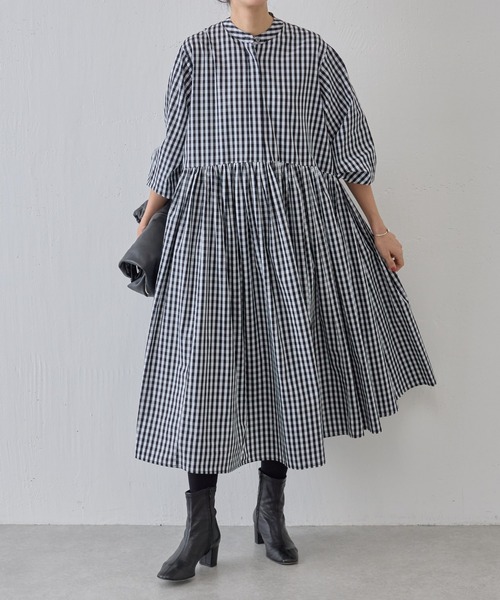 BEARDSLEY（ビアズリー）の「《ビアズリー》先染めギャザーワンピース