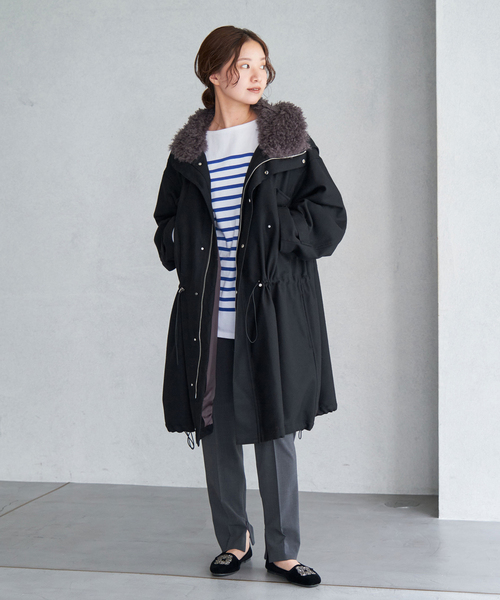 IENA（イエナ）の「ウーステッドフランネルモッズコート（モッズコート