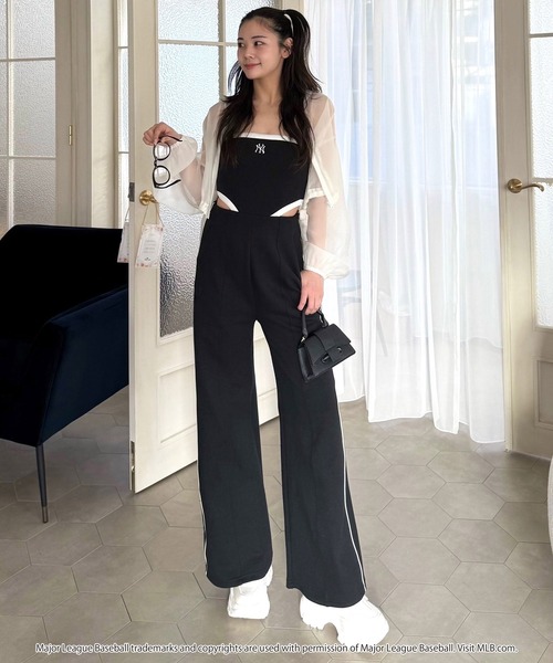 セール】【MLB】カットアウトベアオールインワン（つなぎ