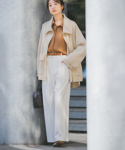 Noble（ノーブル）の「《追加》キャメルミックスリバージップコート