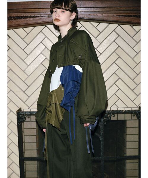 UN3D.（アンスリード）の「ボリュームスリーブショートブルゾン