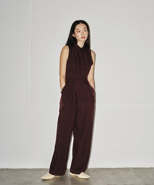 TODAYFUL（トゥデイフル）の「linen sleeveless combination（つなぎ