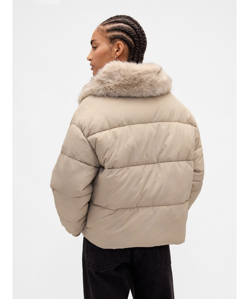 GAP（ギャップ）の「ファー トリミング パファージャケット（ダウン