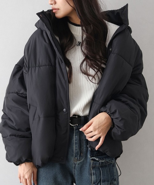 セール】裾ラウンドフェイクダウン（ダウンジャケット/コート）｜SpRay