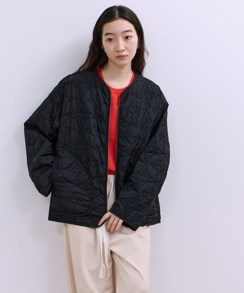 WEB限定】モールヤーンキルティングジップブルゾン（ブルゾン）｜ADAM