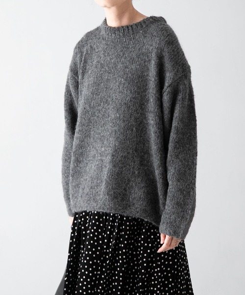 かぐれ（カグレ）の「アルパカクルーネックプルオーバー（ニット