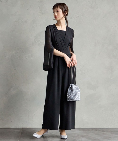 AIMER（エメ）の「2WAYスリットロングスリーブオールインワン