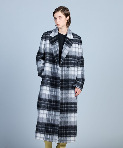 N.O.R.C（ノーク）の「モヘアシャギーロングコート（チェスターコート