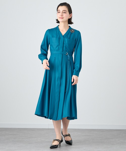 ANAYI（アナイ）の「ソフトアムンゼンポケットフレアワンピース