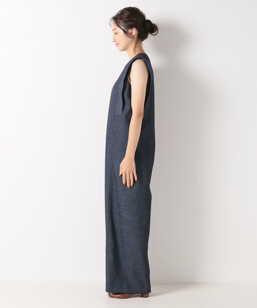 IENA（イエナ）の「デニムライクスクエアショルダーオールインワン