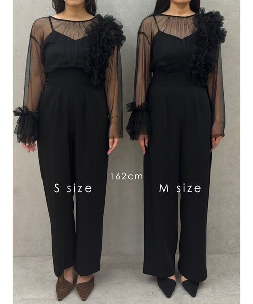 セール】LADYフリルチュールコンビネゾン 結婚式 お呼ばれ（パンツ
