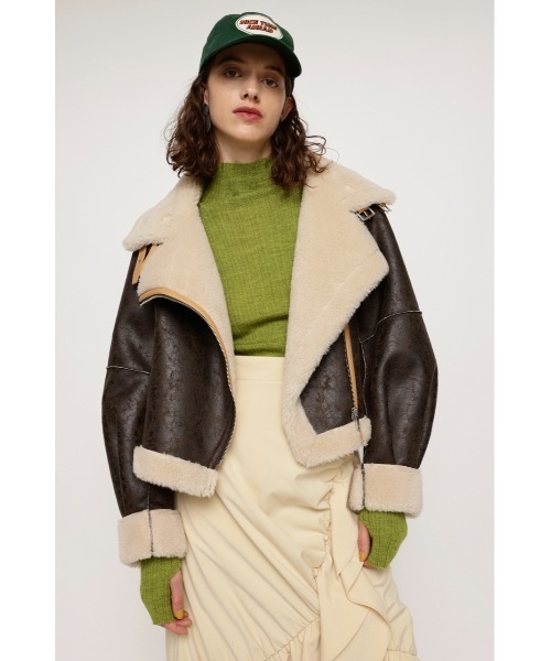 SLY（スライ）の「VINTAGE CRACK SHORT B-3 ヴィンテージクラック