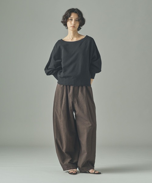 Curensology(カレンソロジー)/コットンリネンドロストパンツ（その他