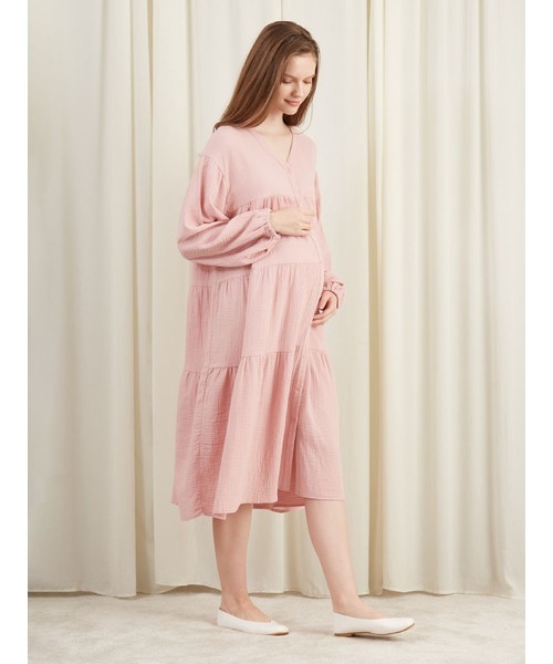 gelato pique（ジェラートピケ）の「マタニティガーゼワンピース