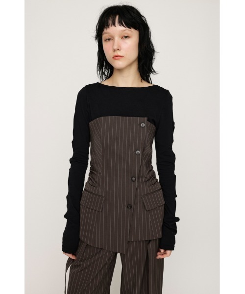 セール】ASYMMETRY MANISH BUSTIER アシンメトリー マニッシュ