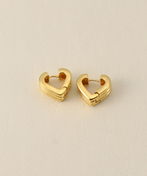 LAVER（ラバー）の「【LAVER/ラバー】HEART ピアス GOLD（両耳