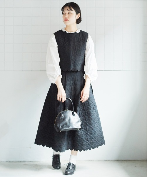 bulle de savon（ビュルデサボン）の「はなとまるキルティングベスト