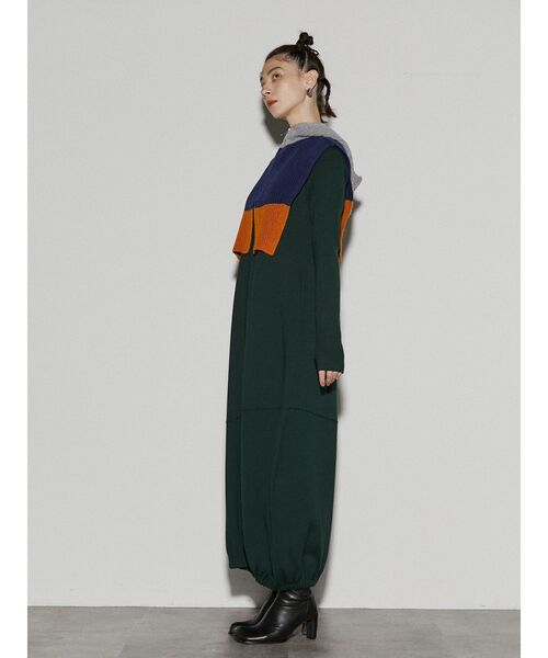 UN3D.（アンスリード）の「コクーンニットワンピース（ワンピース