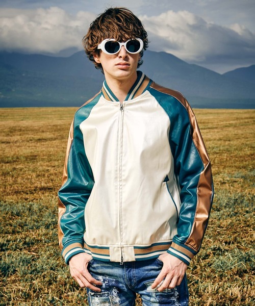 glamb（グラム）の「Synth Leather Ska Jumper / シンセレザースカ