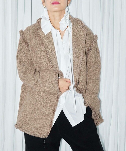 CITYSHOP（シティーショップ）の「FRINGE TWEED ジャケット（その他