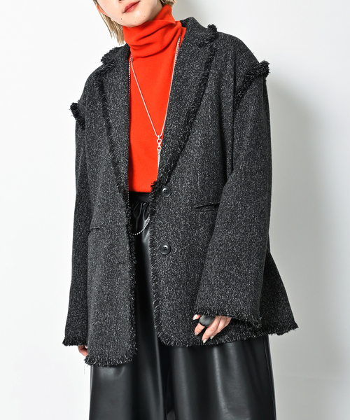 CITYSHOP（シティーショップ）の「FRINGE TWEED ジャケット（その他