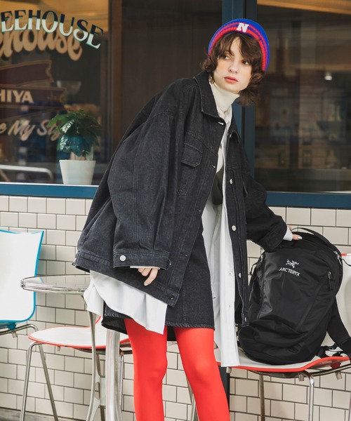 forksy.】オーバーサイズ2Wayシルエットデニムジャケット（デニム