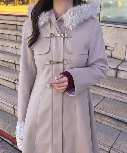 セール】フェイクファーダッフルコート【ZOZOTOWN限定アイテム