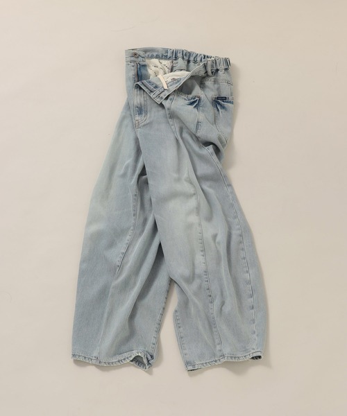 NKJ 2026SS] 3Dドロップデニムパンツ（デニムパンツ）｜niko and