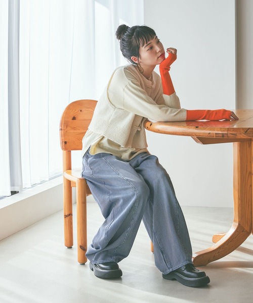 niko and（ニコアンド）の「[NKJ 2026SS] 3Dドロップデニムパンツ