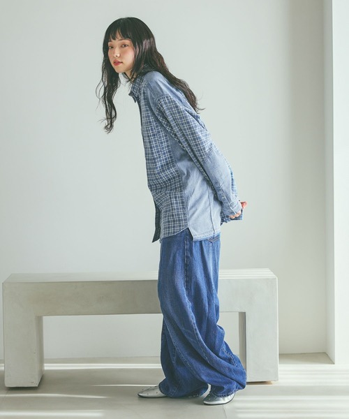 niko and（ニコアンド）の「[NKJ 2026SS] 3Dドロップデニムパンツ