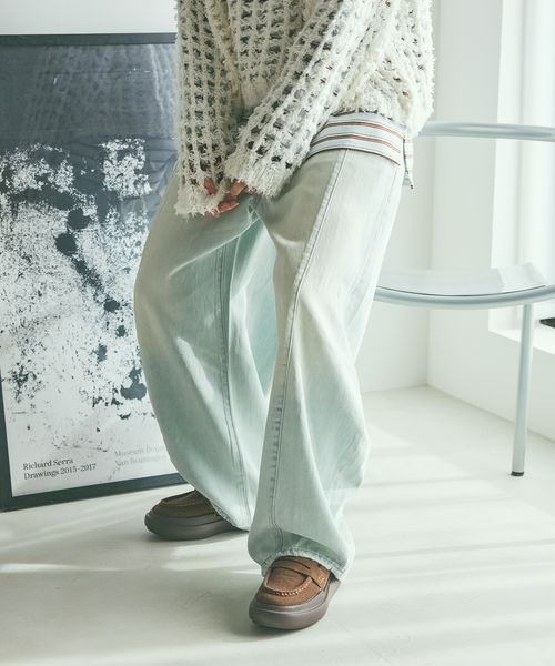 NKJ 2026SS] 3Dドロップデニムパンツ（デニムパンツ）｜niko and