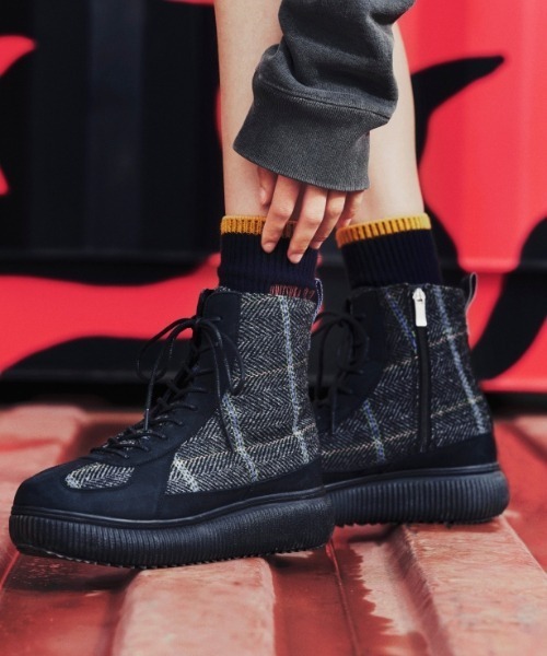 オニツカタイガー デレシティ ブーツ 22.5 黒 シューズ 厚底 靴 防寒