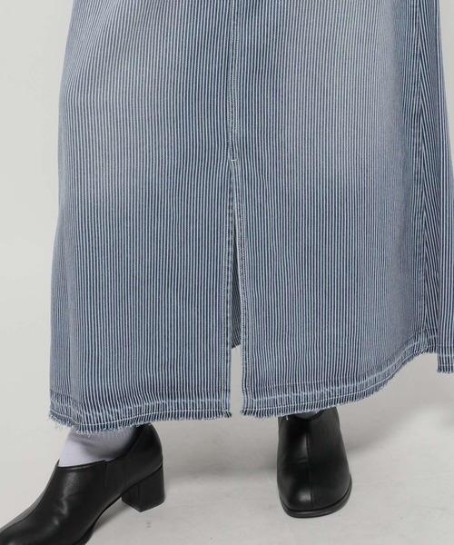 NKJ 2026SS] スリットロングデニムスカート（デニムスカート）｜niko