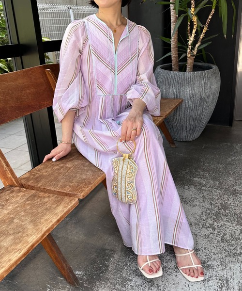 NE QUITTEZ PAS!（ヌキテパ）の「ne Quittez pas/COTTON VOILE STRIPE