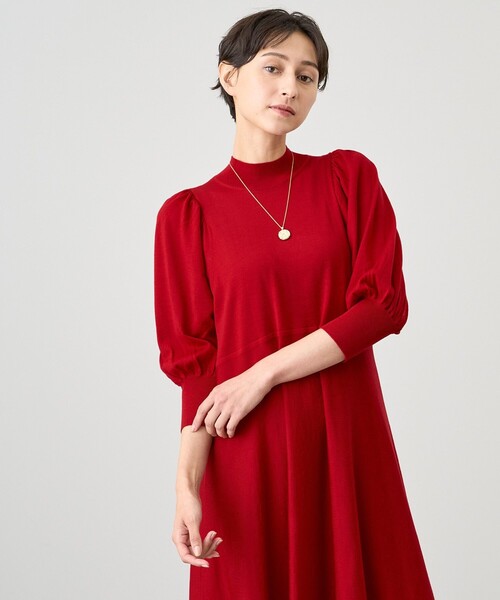 ANAYI（アナイ）の「ファインメリノフレアニット ワンピース