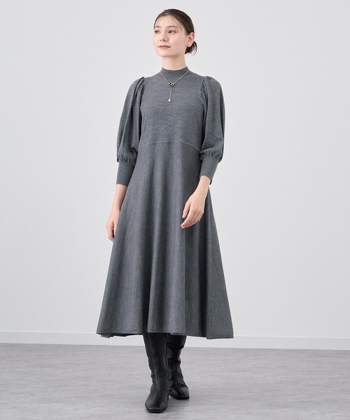 ANAYI（アナイ）の「ファインメリノフレアニット ワンピース