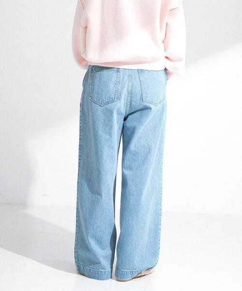 34サイズ/低身長向けも展開』タックデニム（デニムパンツ）｜URBAN