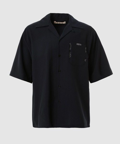 TROPICAL WOOL / メンディング半袖シャツ（シャツ/ブラウス）｜MARNI