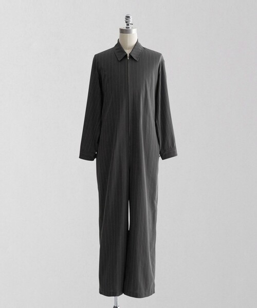 LOEFF（ロエフ）の「＜LOEFF＞ヘリンボーン ストライプ オールインワン