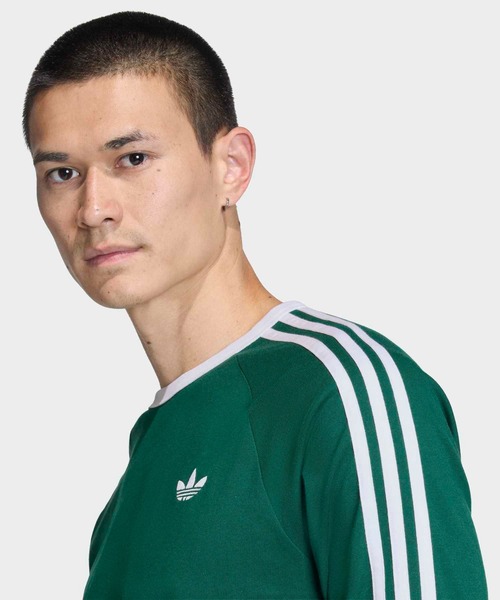 スリーストライプス ロングスリーブ Tシャツ / ロンT / アディダス
