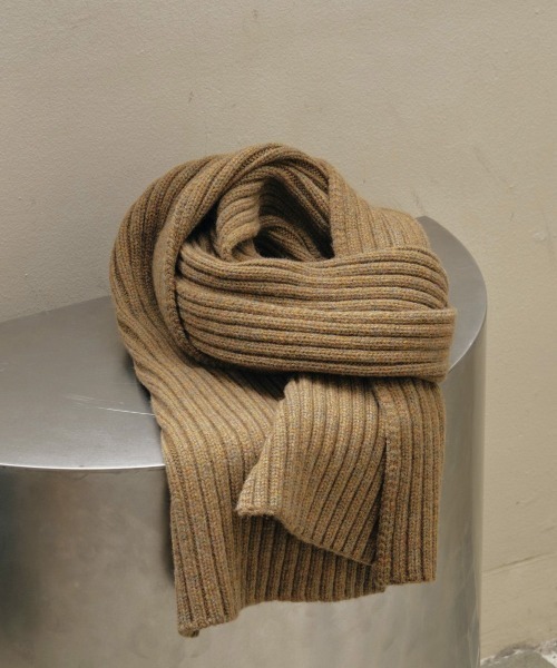 TODAYFUL/トゥデイフル】Rib Knit Muffler/リブニットマフラー