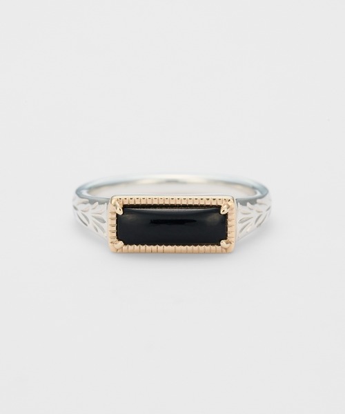 シルバー／K10カルセドニーピンキーリング（リング）｜agete（アガット