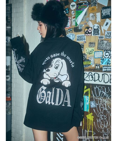 GYDA×GALFY original cross long Tシャツ（Tシャツ/カットソー