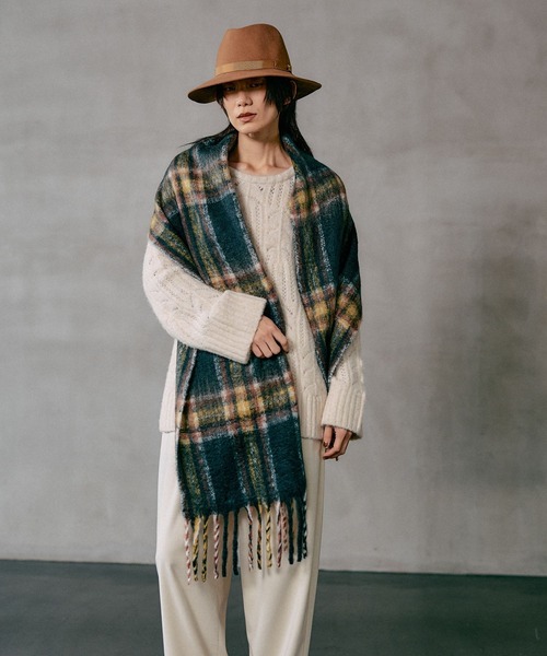 セール】インドチェックストール 581687（ストール/ショール）｜LEPSIM