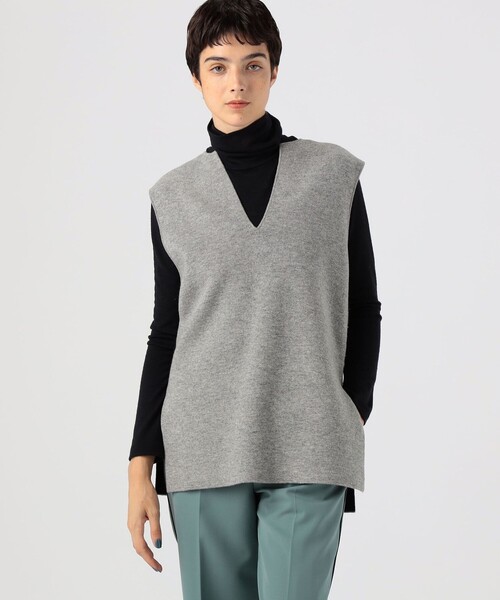 caban（キャバン）の「ウールカシミヤ リバーシブルチュニックベスト