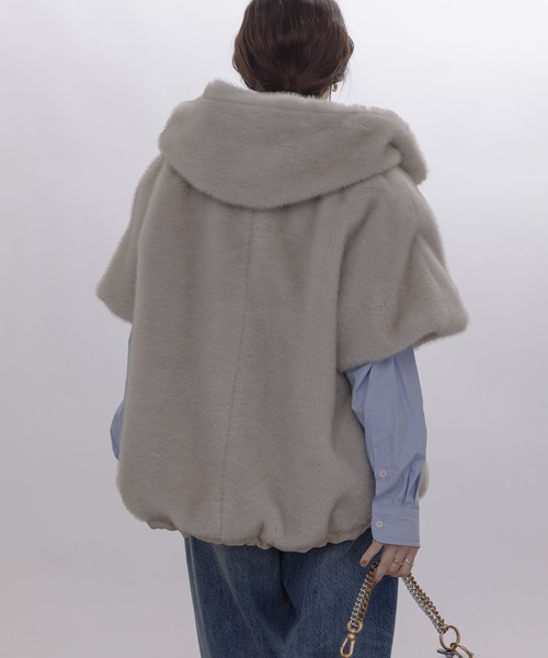 ミンクファー フーディドロスト ベストコート Eimee Law│Eimee Law