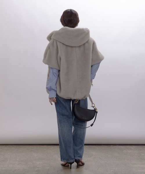 ミンクファー フーディドロスト ベストコート Eimee Law│Eimee Law