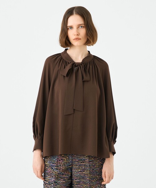 シアートロピカル ボウタイブラウス（シャツ/ブラウス）｜BALLSEY